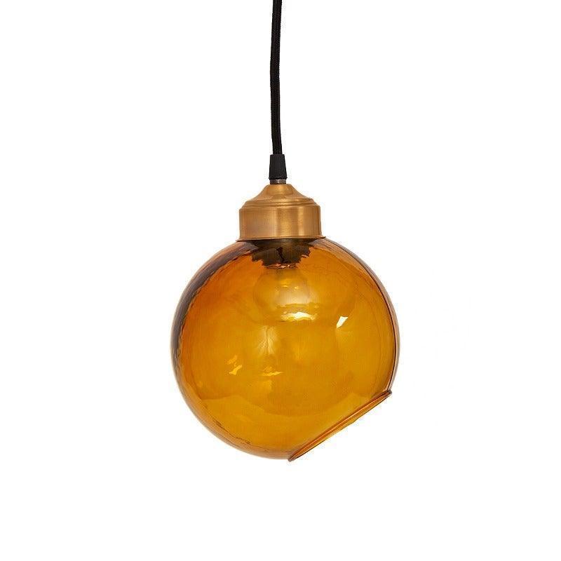 Sela Yellow Glass Pendant  Lamp | Decorative Hanging Light For Home & Office