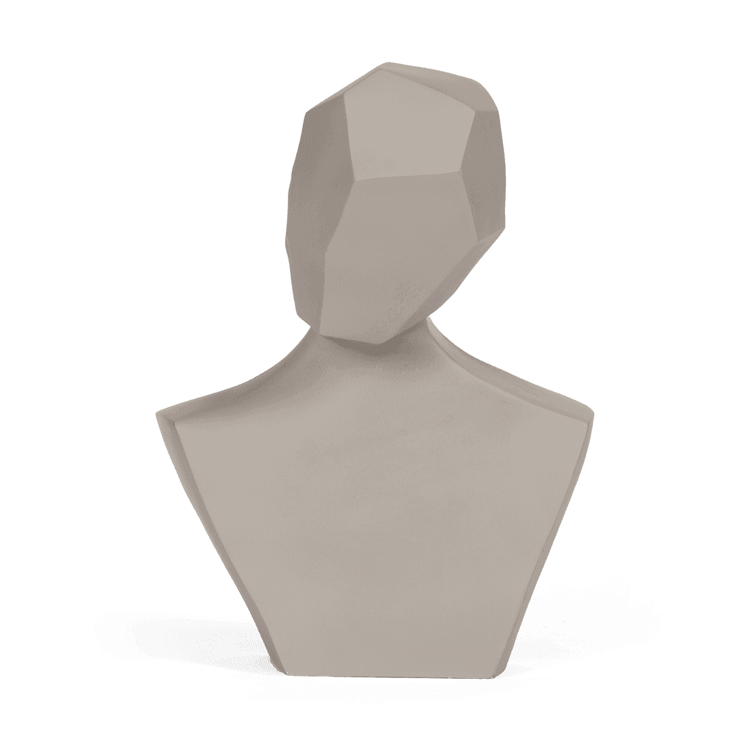 Eugene Decorative Object Grey for Home Decor | Artwork Statuette