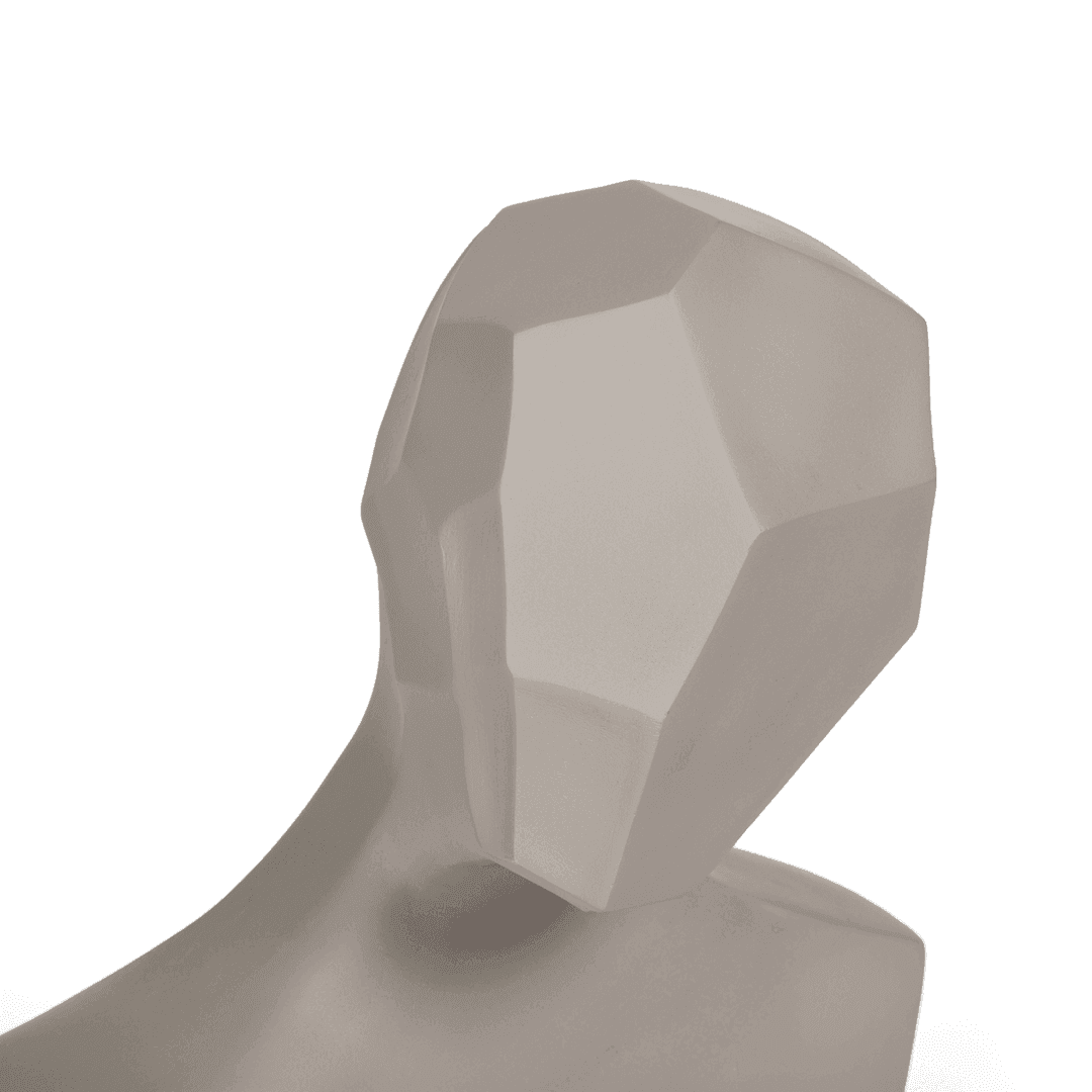 Eugene Decorative Object Grey for Home Decor | Artwork Statuette