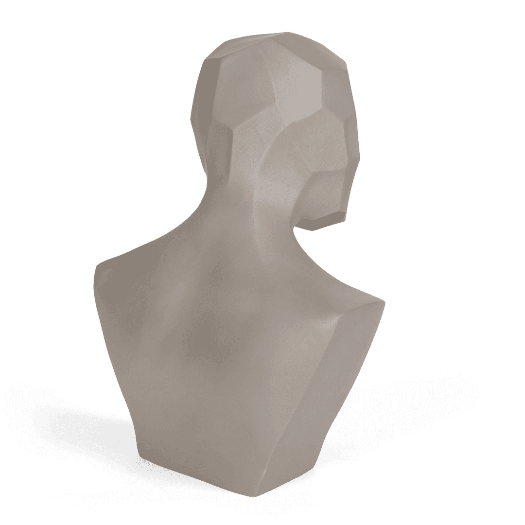 Eugene Decorative Object Grey for Home Decor | Artwork Statuette