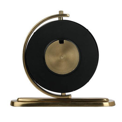 Aleksi Round Decorative Aluminium Table Clock For Home & Office Desk