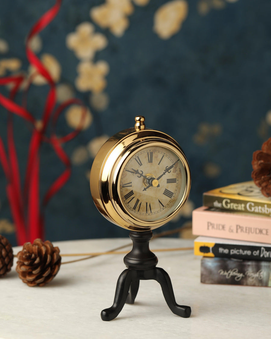 Chrono Aluminium Decorative Table Clock For Home & Office Desk