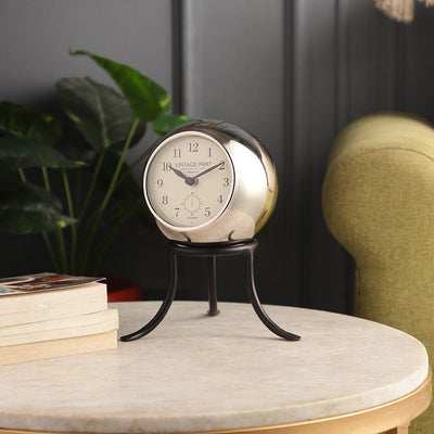 Seated Sphere Decorative Table Clock For Living Room & Bedroom