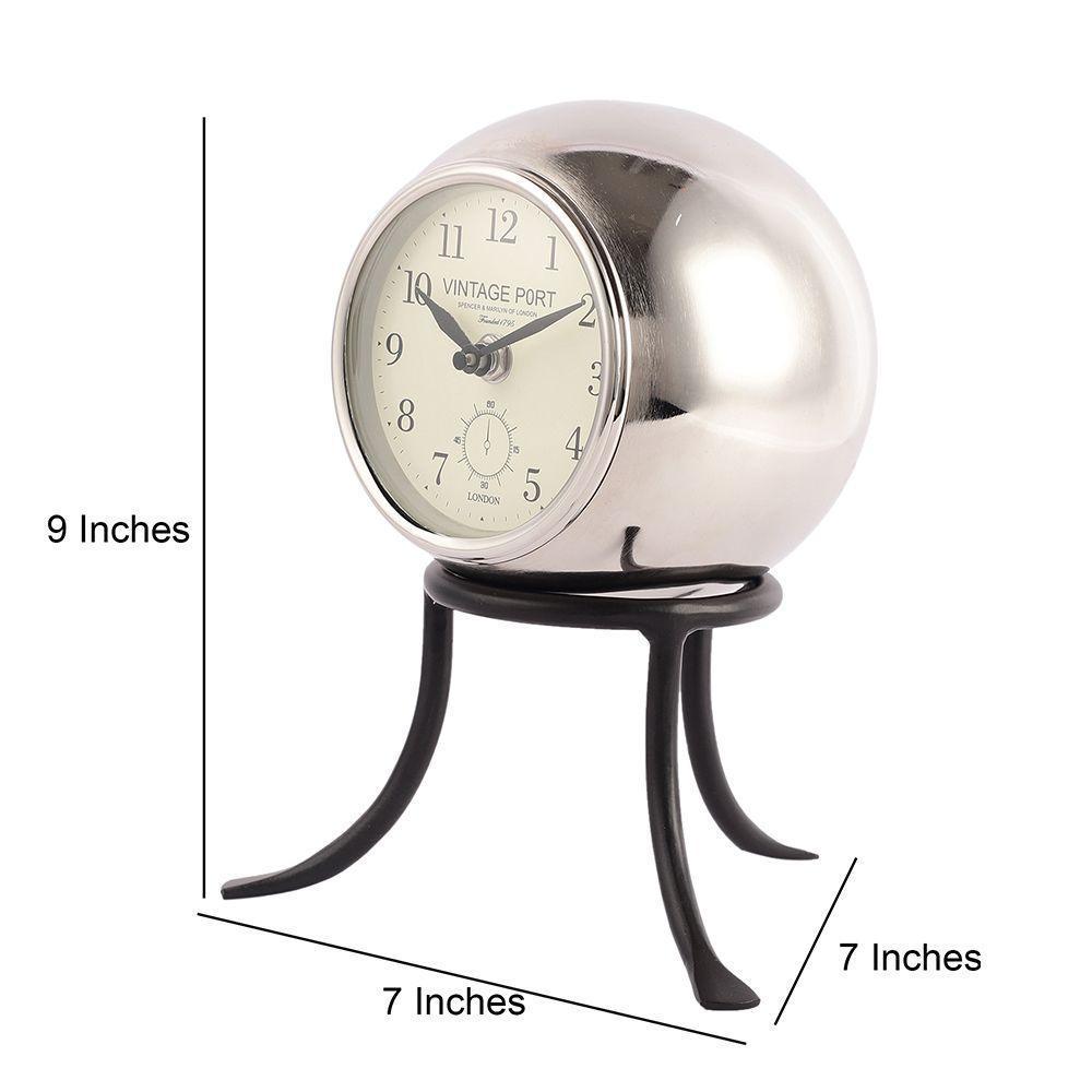Seated Sphere Decorative Table Clock For Living Room & Bedroom