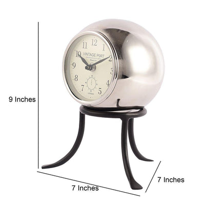 Seated Sphere Decorative Table Clock For Living Room & Bedroom
