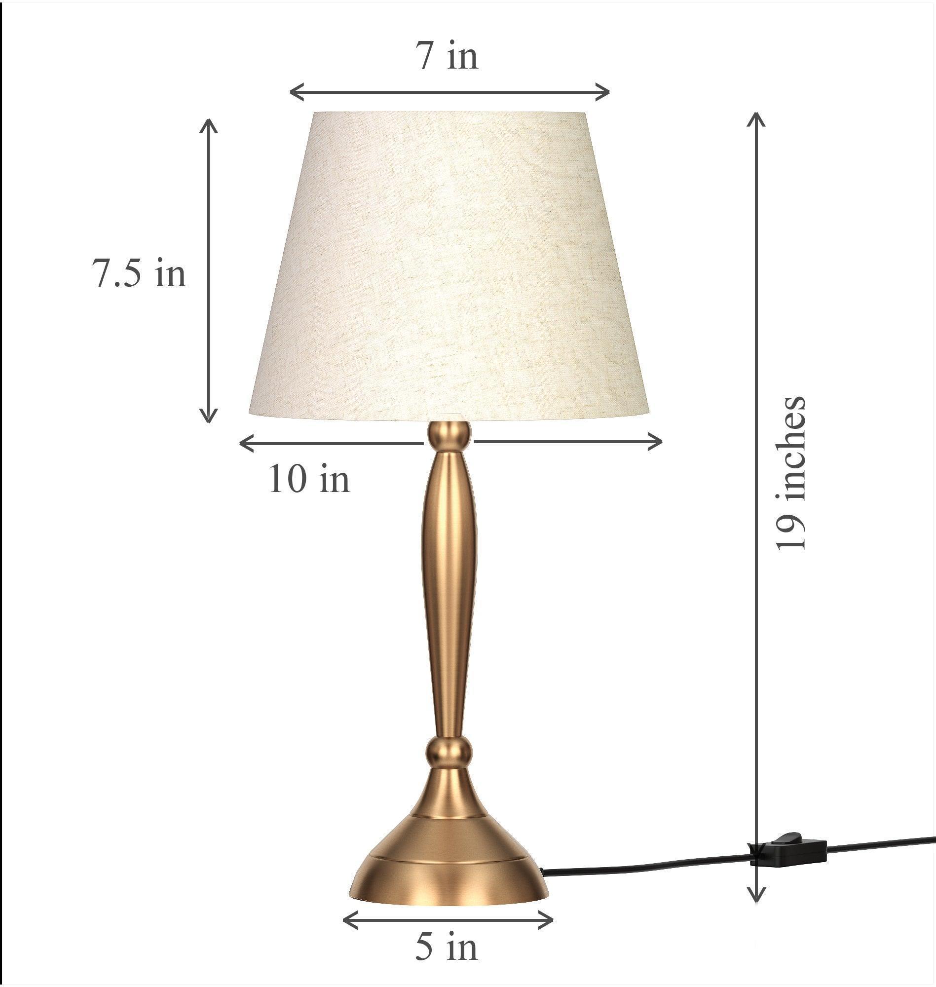 Brass Gold Table Lamp | Table Lamps for Living Room | Stylish Lamp Stands for Home Decor