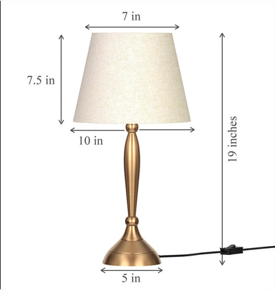 Brass Gold Table Lamp | Table Lamps for Living Room | Stylish Lamp Stands for Home Decor