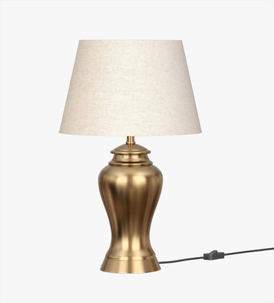 Night Table Lamp for Bedroom | Metal Lamp Shade
