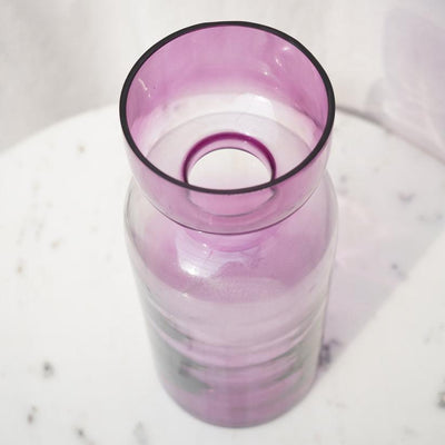 Decorative Tinted Glass Vase | Flower Pot For Living Room & Home Decor - 1Pc