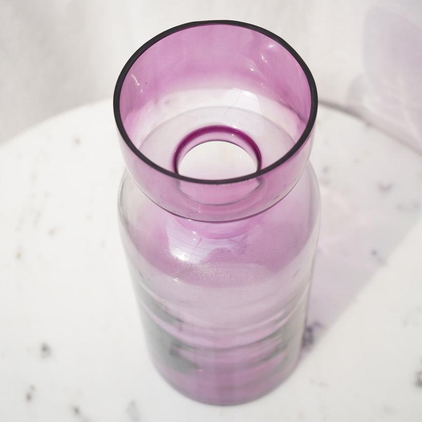 Decorative Tinted Glass Vase | Flower Pot For Living Room & Home Decor - 1Pc
