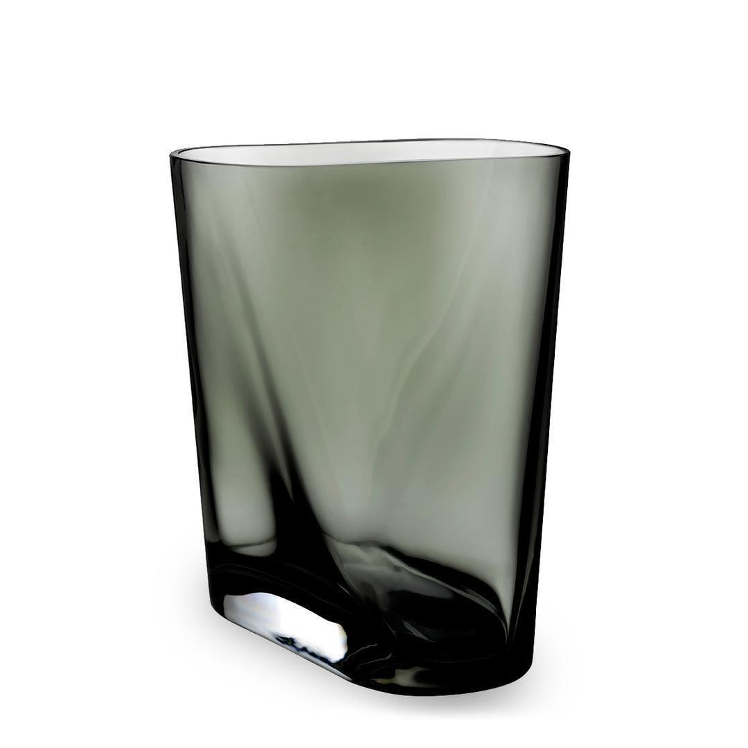 Nude Inca Smoke Grey Stylish Vase | Small Glass Flower Pot