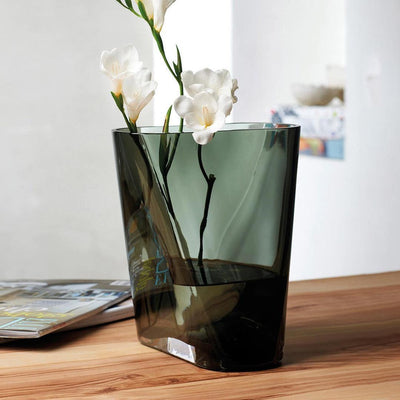 Nude Inca Smoke Grey Stylish Vase | Small Glass Flower Pot