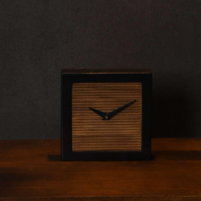Cairo Table Clock for Office & Home Decor | Antique Teakwood Table Clock