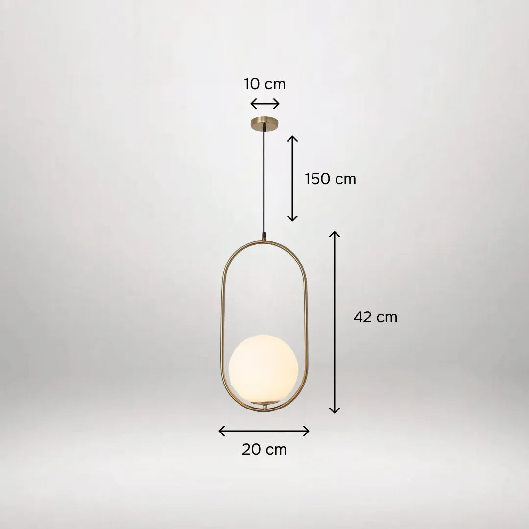 B&B Capsule Shape Hanging Light (Pack of 4)