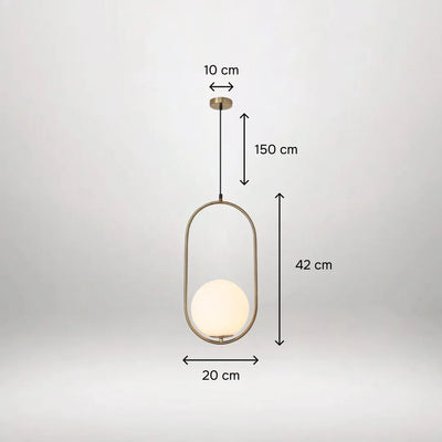 B&B Capsule Shape Hanging Light (Pack of 4)