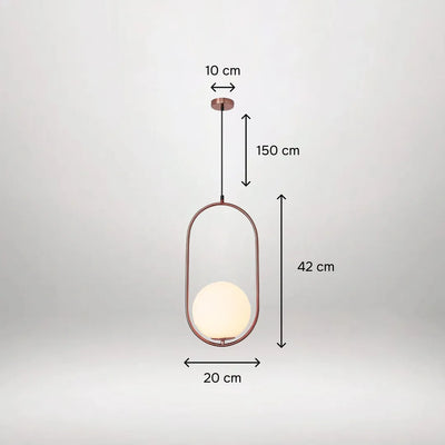 B&B Capsule Shape Hanging Light (Pack of 4)