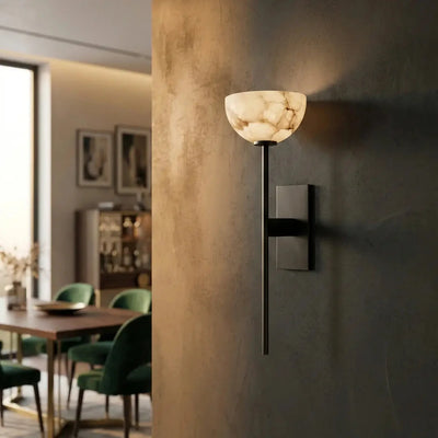 Bliss & Birch Chalice Marble Bowl Wall Lamp
