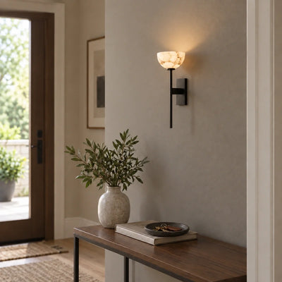 Bliss & Birch Chalice Marble Bowl Wall Lamp