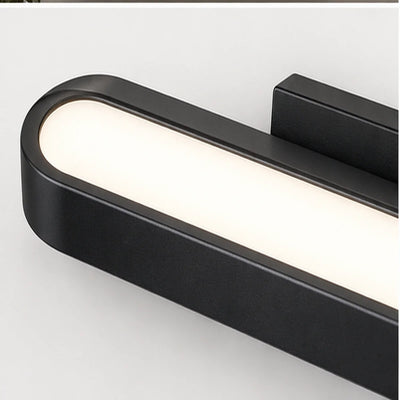 Bliss & Birch Black Rounded LED Mirror Light