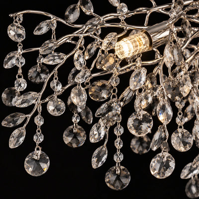 Bliss & Birch Silver Smoke Crystal Branch Chandelier