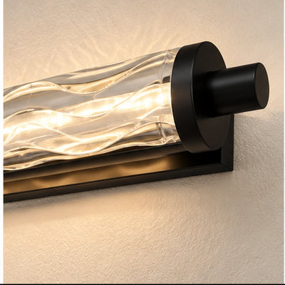 Bliss & Birch Faceted Glass Linear Mirror Light