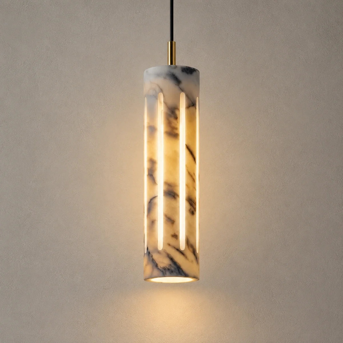 Bliss & Birch Marble Cylo Pendant Light