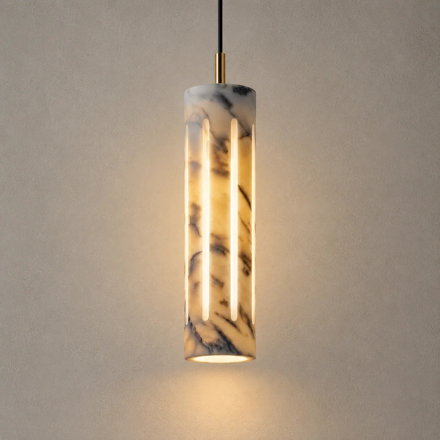 Bliss & Birch Marble Cylo Pendant Light