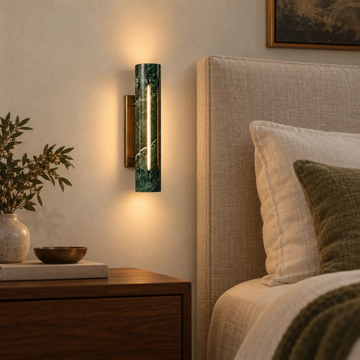 Bliss & Birch Cylo Marble Wall Lamp