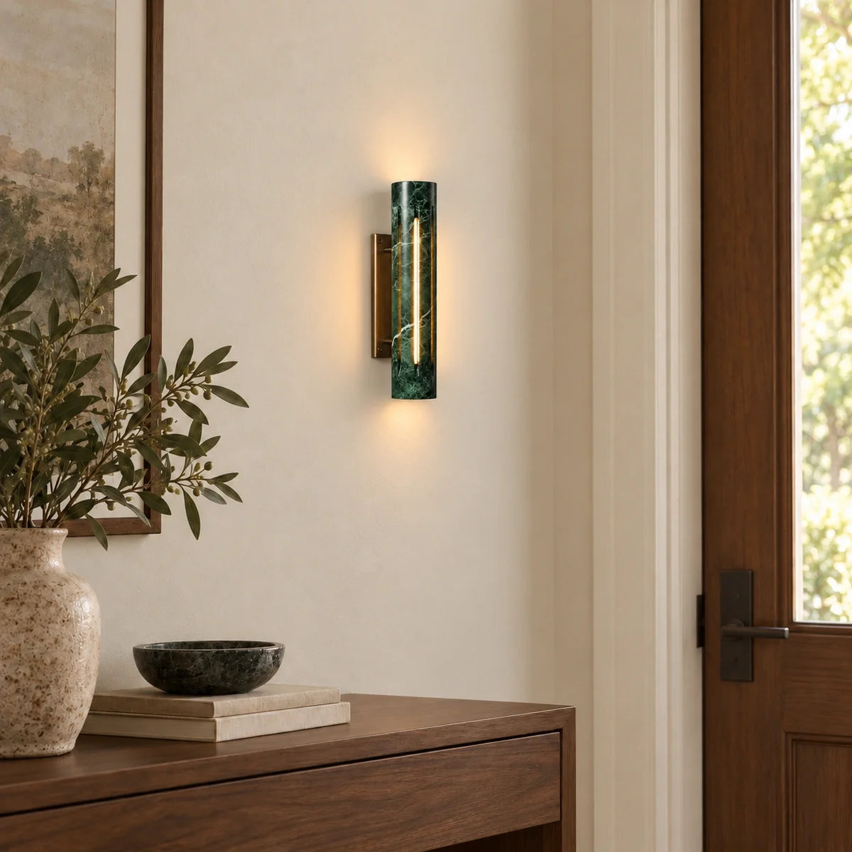 Bliss & Birch Cylo Marble Wall Lamp
