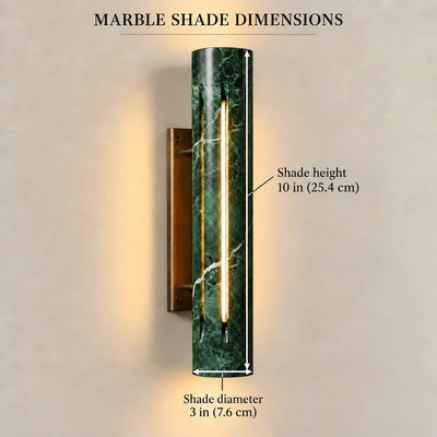 Bliss & Birch Cylo Marble Wall Lamp