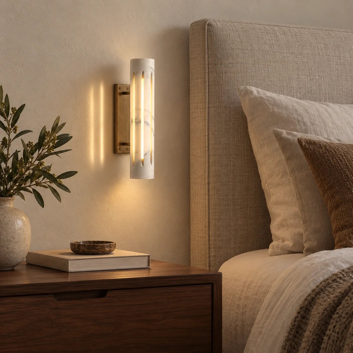 Bliss & Birch Cylo Marble Wall Lamp