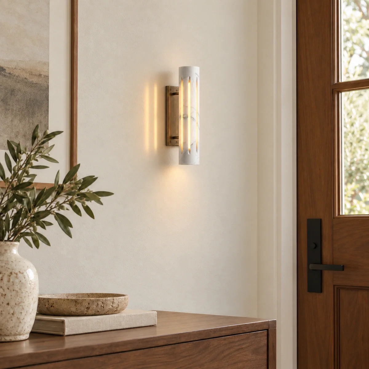 Bliss & Birch Cylo Marble Wall Lamp