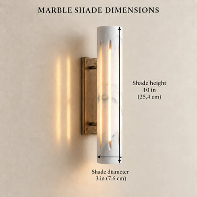 Bliss & Birch Cylo Marble Wall Lamp