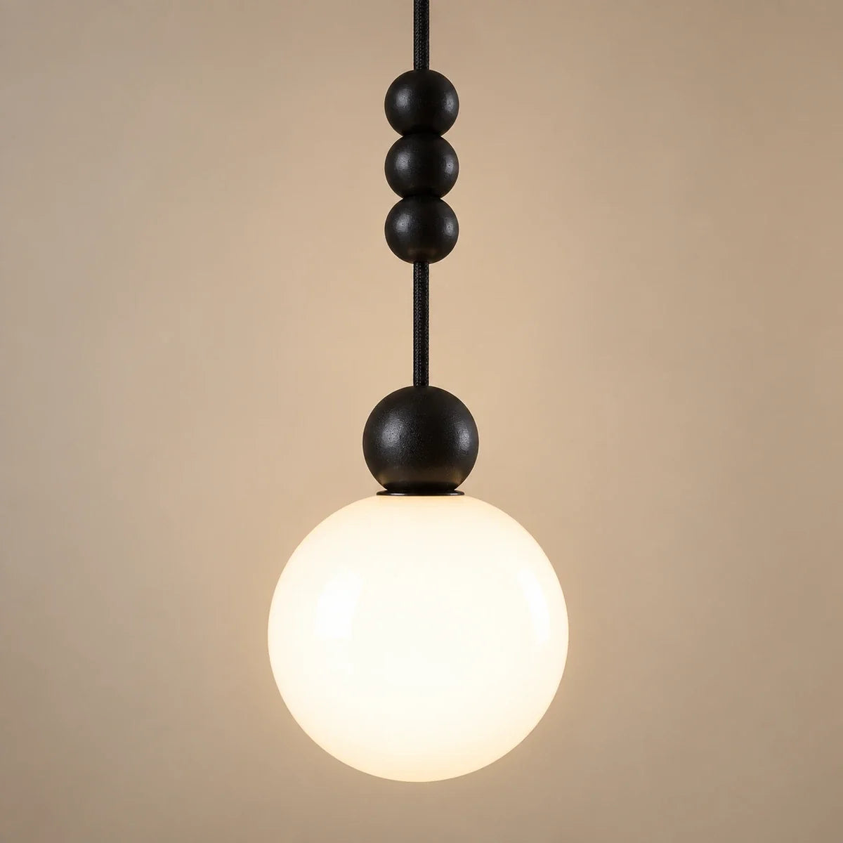 Bliss & Birch Decorative Black Bead Globe Pendant