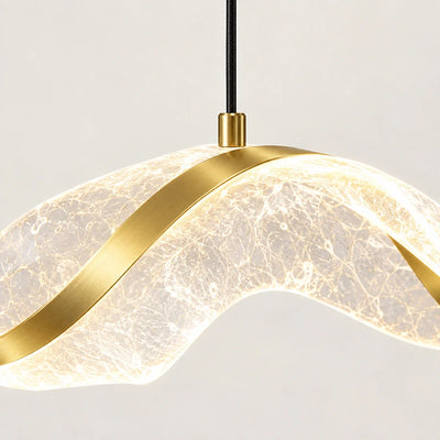 Bliss & Birch Sculptural Wave LED Chandelier