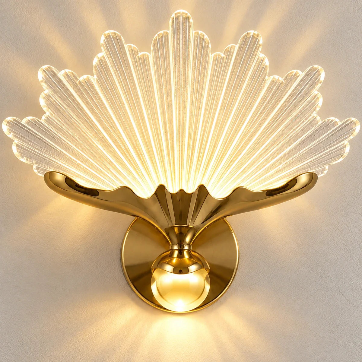 Bliss & Birch Radiant Fan Illuminated Wall Art