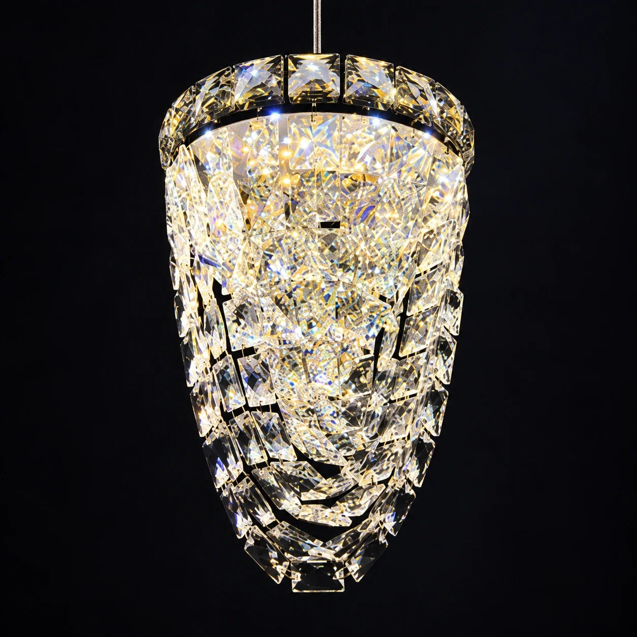 Bliss & Birch Faceted Drop Pendant Chandelier