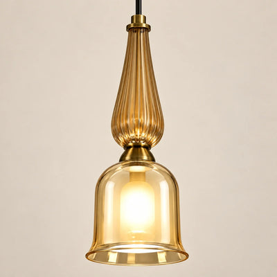Bliss & Birch Thirteen-Light Amber Glass Cascade Chandelier