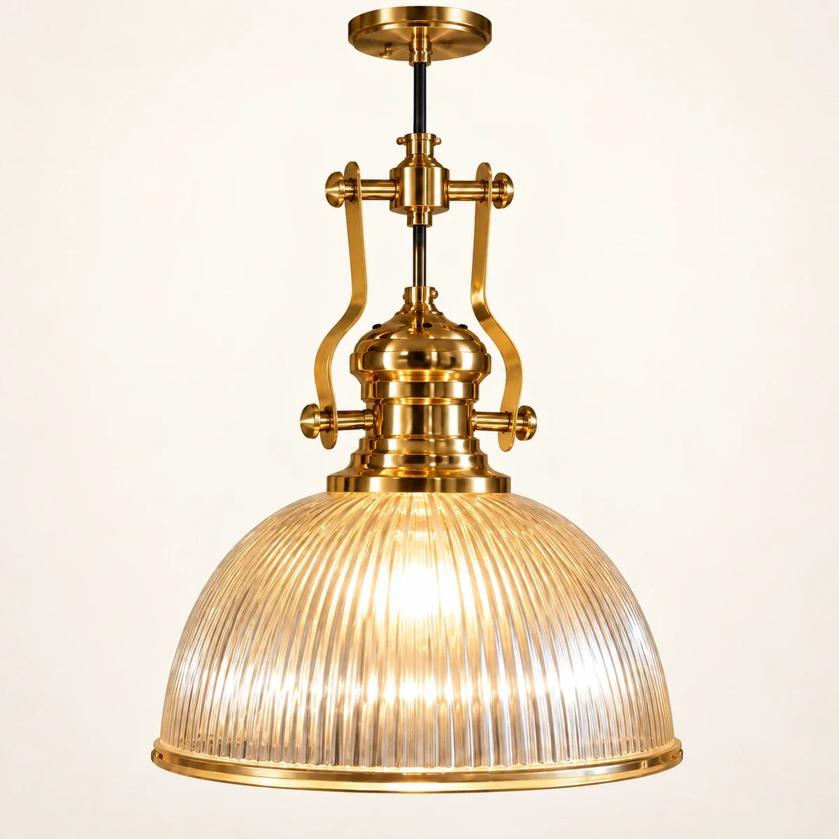 Bliss & Birch Ribbed Lantern Dome Pendant