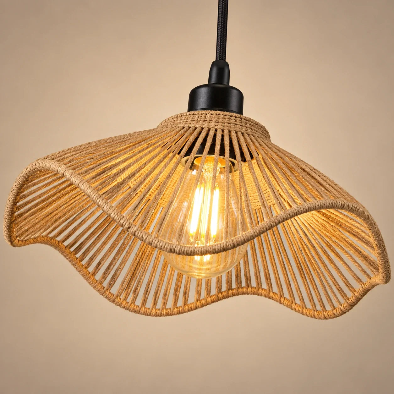 Bliss & Birch Lotus Weave Three-Light Pendant Cluster