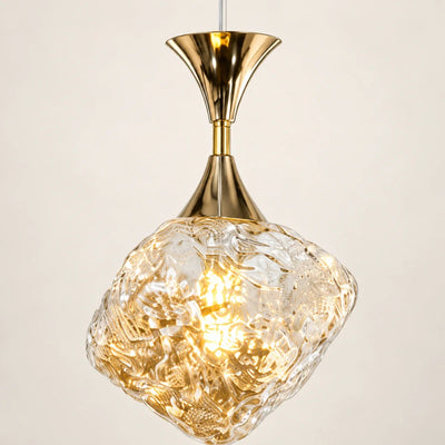 Bliss & Birch Textured Glass Two-Light Pendant
