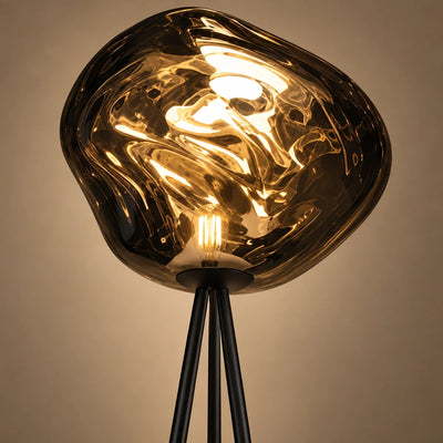 Bliss & Birch Smoke Globe Tripod Floor Lamp