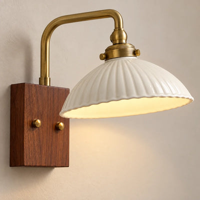 Bliss & Birch Ceramic Dome Reading Wall Sconce