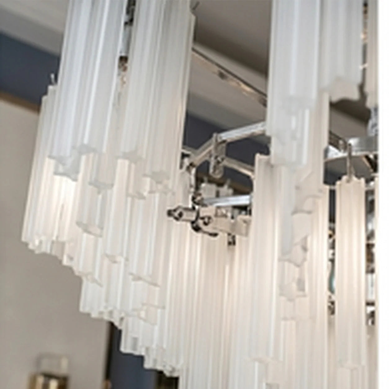 Bliss & Birch Frosted Glass Tiered Chandelier