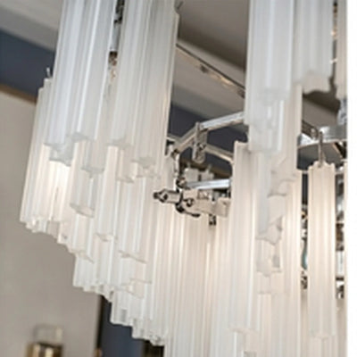 Bliss & Birch Frosted Glass Tiered Chandelier