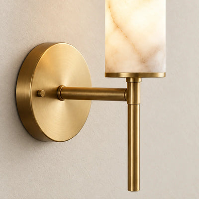 Bliss & Birch Alabaster-Look Bar Wall Sconce