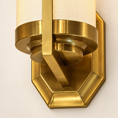 Bliss & Birch Geometric Cylinder Shade Wall Sconce