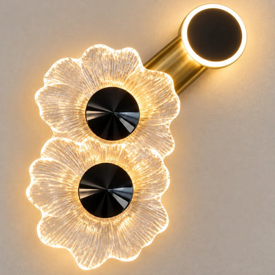 Bliss & Birch Floral Halo Illuminated Wall Art