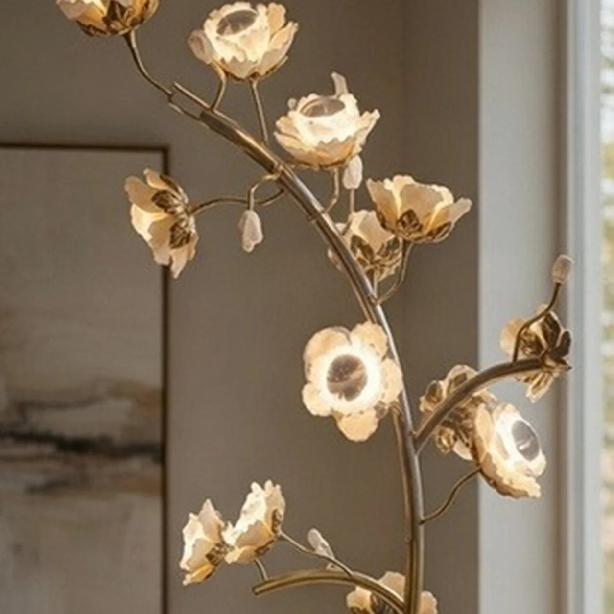 Bliss & Birch Sculptural Floral Branch Floor Lamp