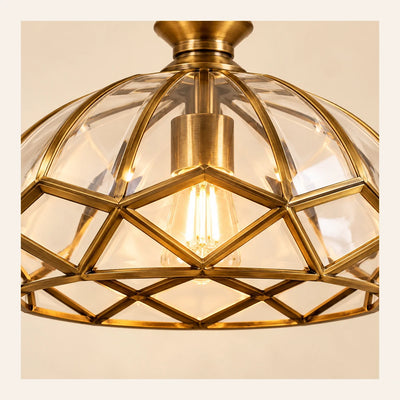 Bliss & Birch Antique Geometric Cage Pendant